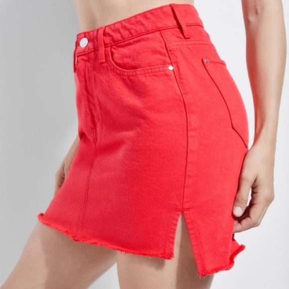 New GUESS Talia Pigment-Dyed Denim Skirt SZ S - Picture 3 of 4